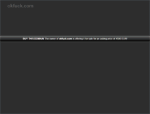 Tablet Screenshot of okfuck.com